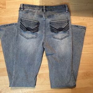 Idyllwind by Miranda Lambert-Vistaview embroidered flares, Size 8Wx34L, like new